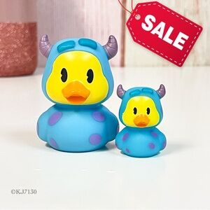 Duckalooz Disney Pixar Sully Monsters Inc Rubber Duck Jeep Ducking Set NWOT